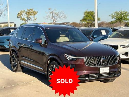 Mulberry Red Metallic 2025 Volvo XC90 Plug-In Hybrid T8 Ultra