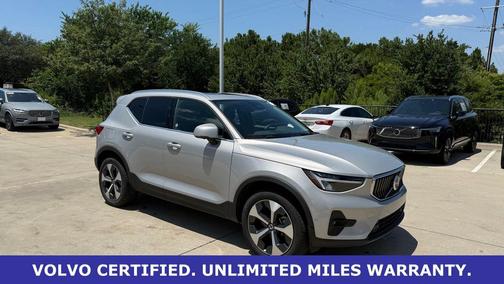 Silver Dawn Metallic 2025 Volvo XC40 B5 Plus Bright Theme