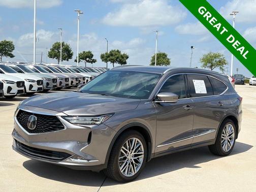Liquid Carbon Metallic 2022 Acura MDX Advance Package