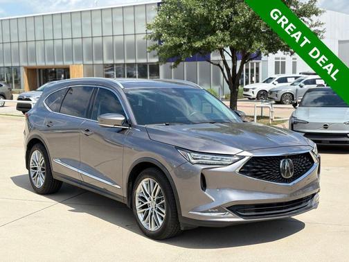 Liquid Carbon Metallic 2022 Acura MDX Advance Package
