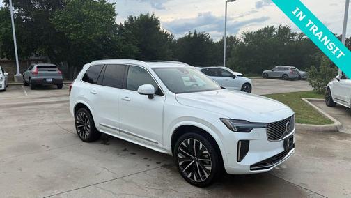 Crystal White Metallic 2025 Volvo XC90 B6 Plus 7-Seater