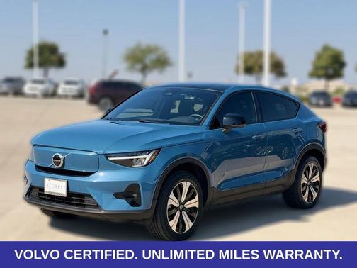 Fjord Blue Metallic 2023 Volvo C40 Recharge Pure Electric Twin Plus