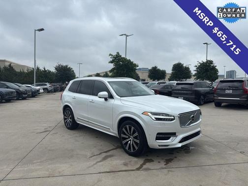 Crystal White Metallic 2023 Volvo XC90 B6 Plus 7-Seater