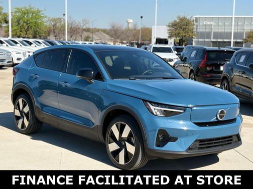 Fjord Blue Metallic 2023 Volvo C40 Recharge Pure Electric Twin Plus