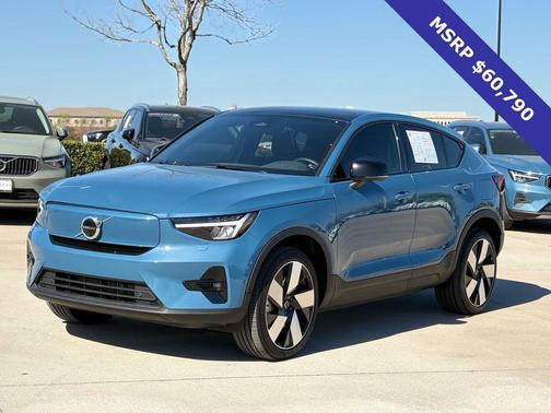 Fjord Blue Metallic 2023 Volvo C40 Recharge Pure Electric Twin Plus
