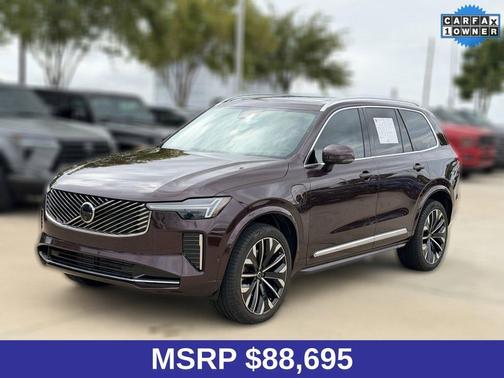 Mulberry Red Metallic 2025 Volvo XC90 Plug-In Hybrid T8 Ultra