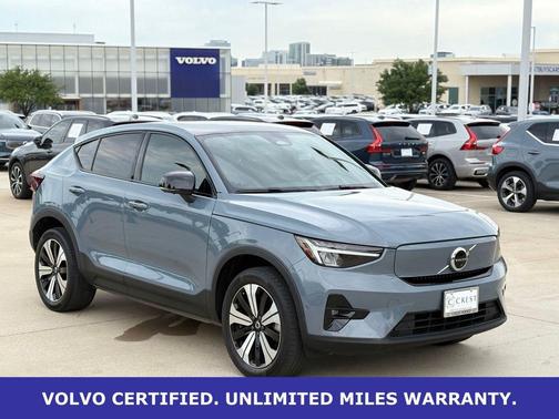 Thunder Gray Metallic 2023 Volvo C40 Recharge Pure Electric Twin Plus