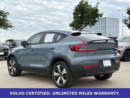 Thunder Gray Metallic 2023 Volvo C40 Recharge Pure Electric Twin Plus