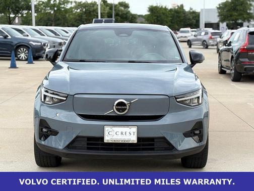 Thunder Gray Metallic 2023 Volvo C40 Recharge Pure Electric Twin Plus