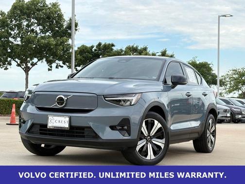 Thunder Gray Metallic 2023 Volvo C40 Recharge Pure Electric Twin Plus