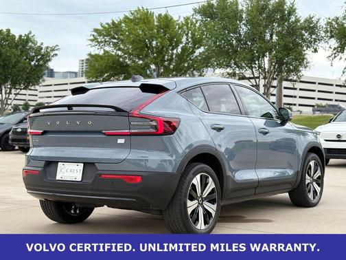 Thunder Gray Metallic 2023 Volvo C40 Recharge Pure Electric Twin Plus