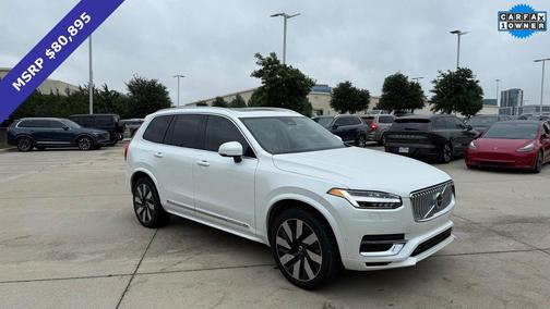 Crystal White Metallic 2024 Volvo XC90 Recharge Plug-In Hybrid Ultimate
