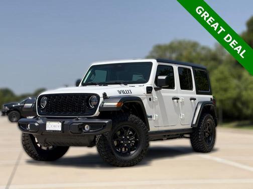 Bright White Clearcoat 2025 Jeep Wrangler Willys
