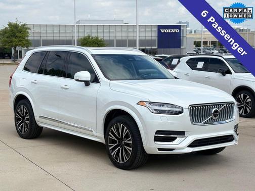 Crystal White Metallic 2024 Volvo XC90 Recharge Plug-In Hybrid T8 Plus 6 Passenger