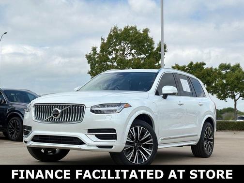 Crystal White Metallic 2024 Volvo XC90 Recharge Plug-In Hybrid T8 Plus 6 Passenger