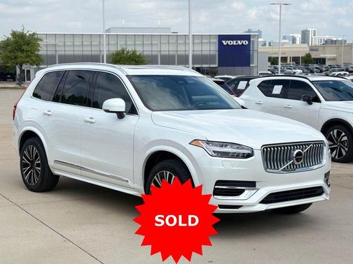 Crystal White Metallic 2024 Volvo XC90 Recharge Plug-In Hybrid T8 Plus 6 Passenger