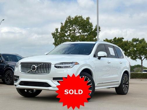 Crystal White Metallic 2024 Volvo XC90 Recharge Plug-In Hybrid T8 Plus 6 Passenger