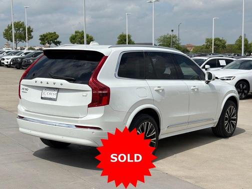 Crystal White Metallic 2024 Volvo XC90 Recharge Plug-In Hybrid T8 Plus 6 Passenger