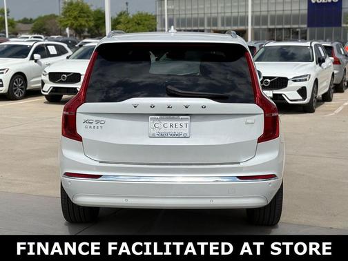 Crystal White Metallic 2024 Volvo XC90 Recharge Plug-In Hybrid T8 Plus 6 Passenger