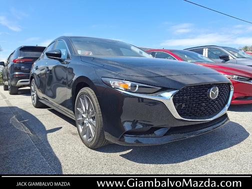 Jet Black Mica 2026 Mazda Mazda3 FWD w/Preferred Package