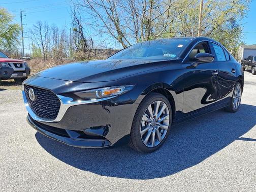 Jet Black Mica 2026 Mazda Mazda3 FWD w/Preferred Package