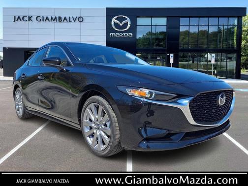 Jet Black Mica 2026 Mazda Mazda3 FWD w/Preferred Package