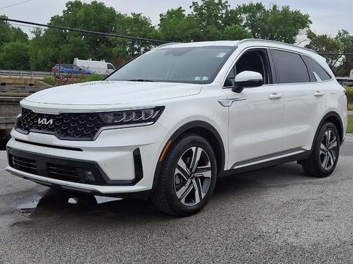 Snow White Pearl 2024 Kia Sorento Hybrid EX