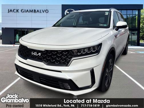 Snow White Pearl 2024 Kia Sorento Hybrid EX
