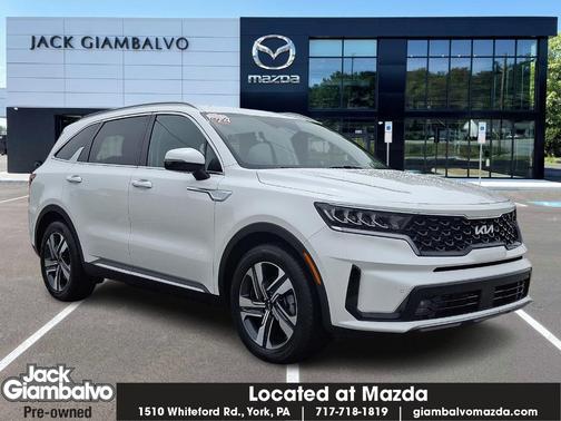 Snow White Pearl 2024 Kia Sorento Hybrid EX