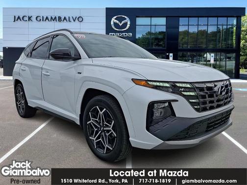 White Pearl 2024 Hyundai TUCSON Hybrid N Line