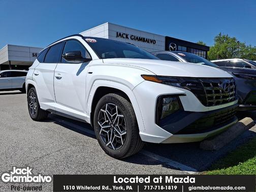 White Pearl 2024 Hyundai TUCSON Hybrid N Line