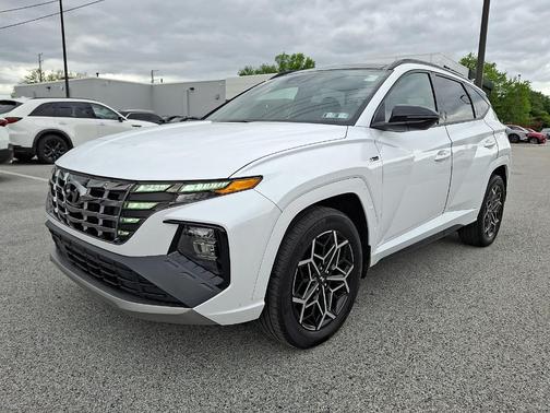 White Pearl 2024 Hyundai TUCSON Hybrid N Line