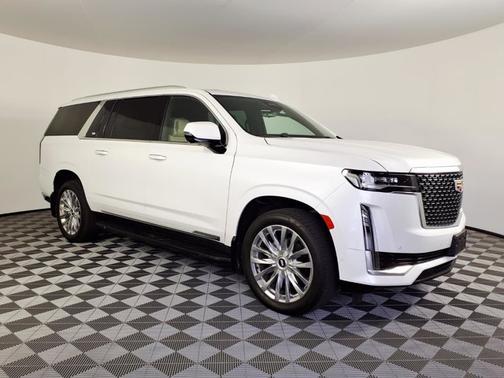 Crystal White Tricoat 2023 Cadillac Escalade ESV 4WD Premium Luxury