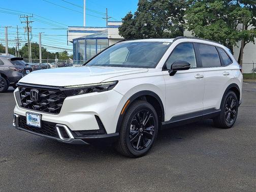 Platinum White Pearl 2026 Honda CR-V Hybrid Sport Touring AWD