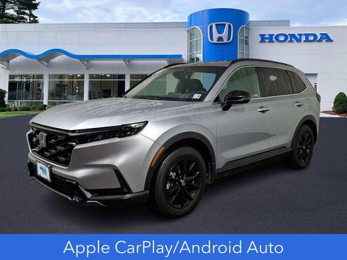 Solar Silver Metallic 2025 Honda CR-V Hybrid Sport AWD