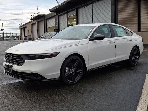 Platinum White Pearl 2026 Honda Accord Hybrid Sport-L