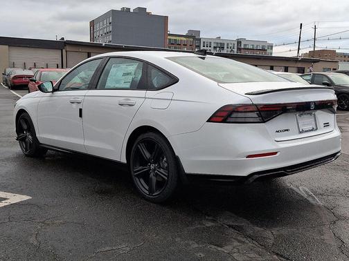 Platinum White Pearl 2026 Honda Accord Hybrid Sport-L