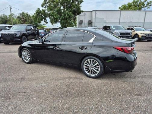 Black 2018 INFINITI Q50 3.0t LUXE