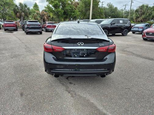 Black 2018 INFINITI Q50 3.0t LUXE
