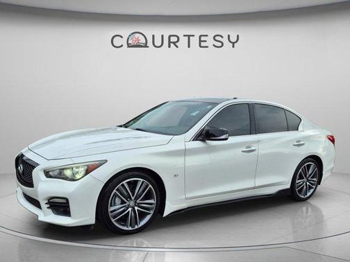 Moonlight White 2015 INFINITI Q50 Sport