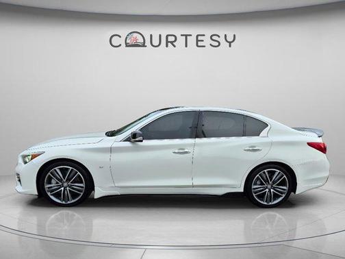 Moonlight White 2015 INFINITI Q50 Sport