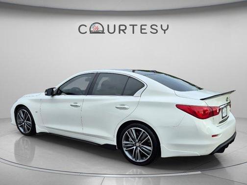 Moonlight White 2015 INFINITI Q50 Sport