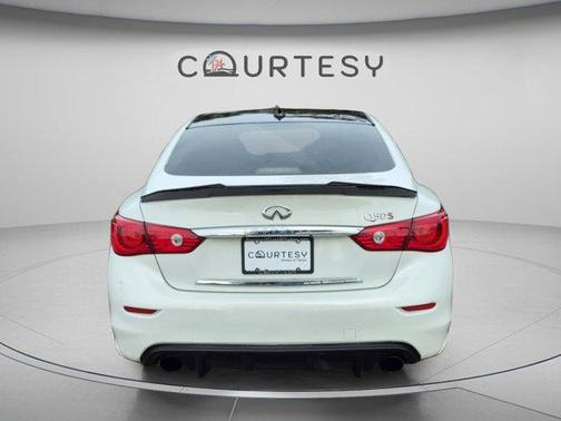 Moonlight White 2015 INFINITI Q50 Sport