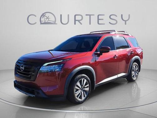 Scarlet Ember 2023 Nissan Pathfinder SL