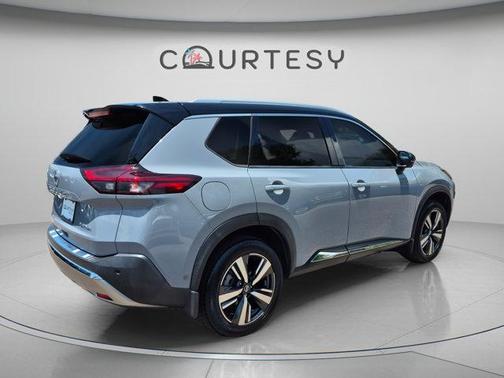 Solid Gray / Black 2021 Nissan Rogue Platinum