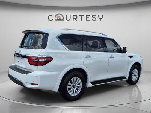 Aspen White Tricoat 2024 Nissan Armada SV