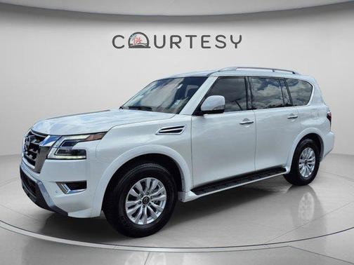 Aspen White Tricoat 2024 Nissan Armada SV