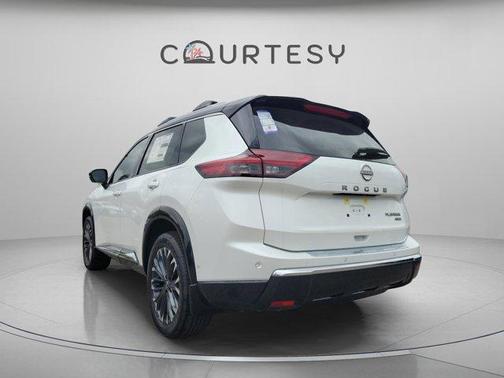 White / Black 2026 Nissan Rogue Platinum