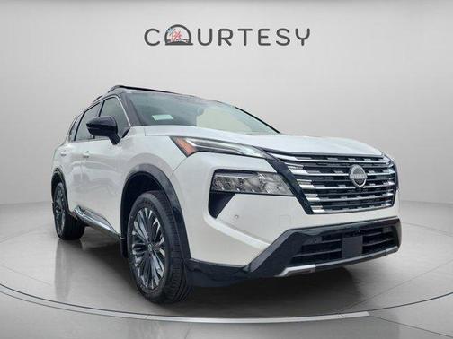 White / Black 2026 Nissan Rogue Platinum
