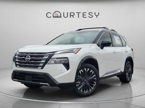 White / Black 2026 Nissan Rogue Platinum